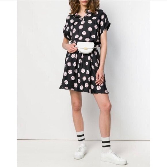 New Love Moschino Baseball Print Mini Dress NWOT Size 6 US - Picture 6 of 16
